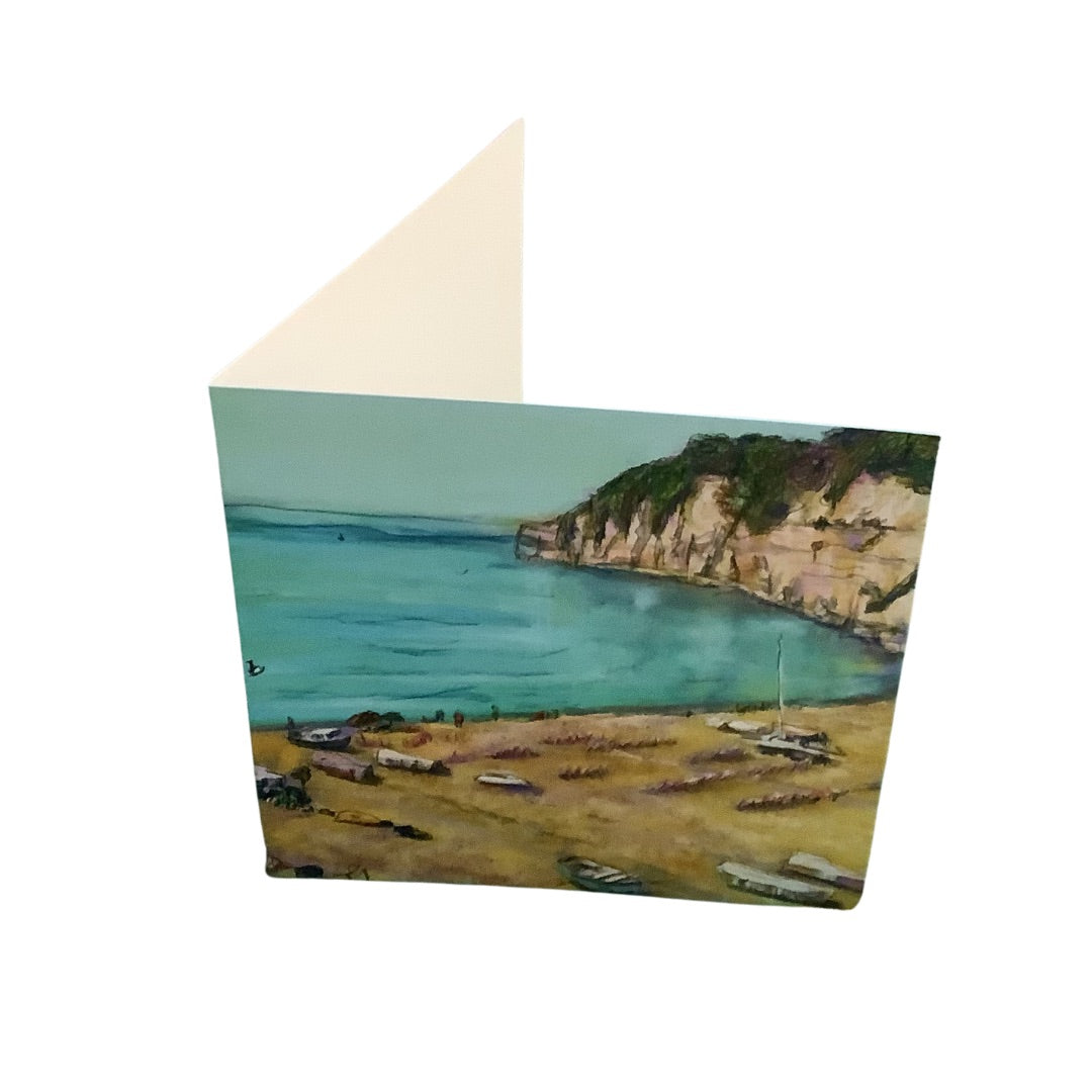 Beer Beach Art Card