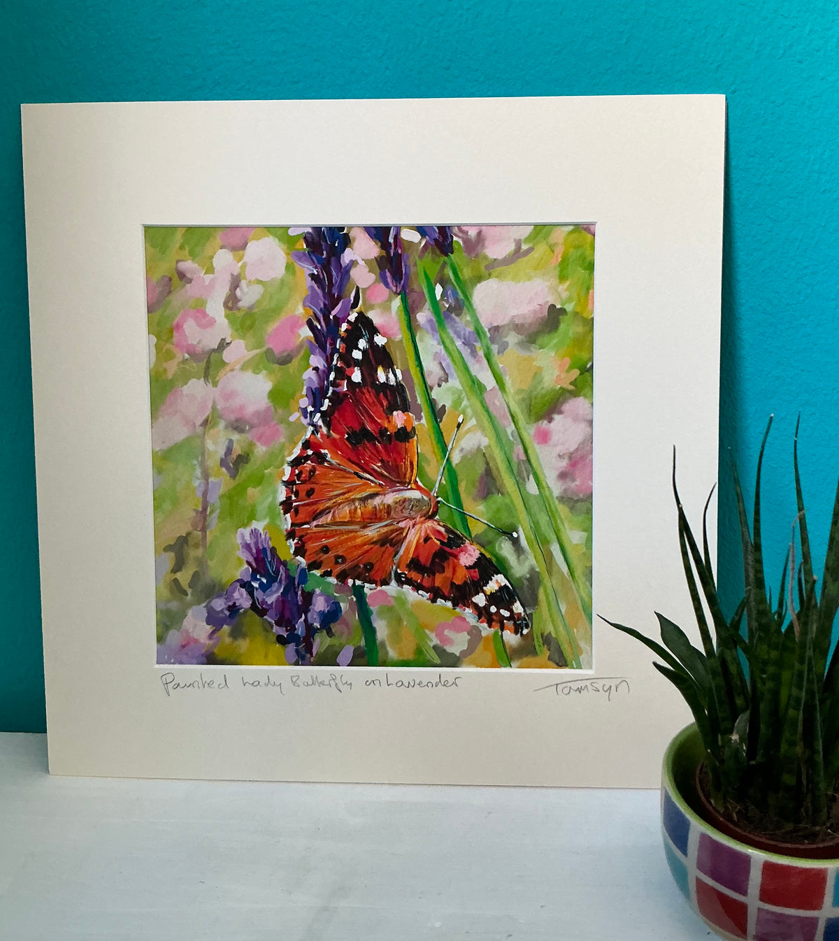 Painted Lady Butterfly on Lavender