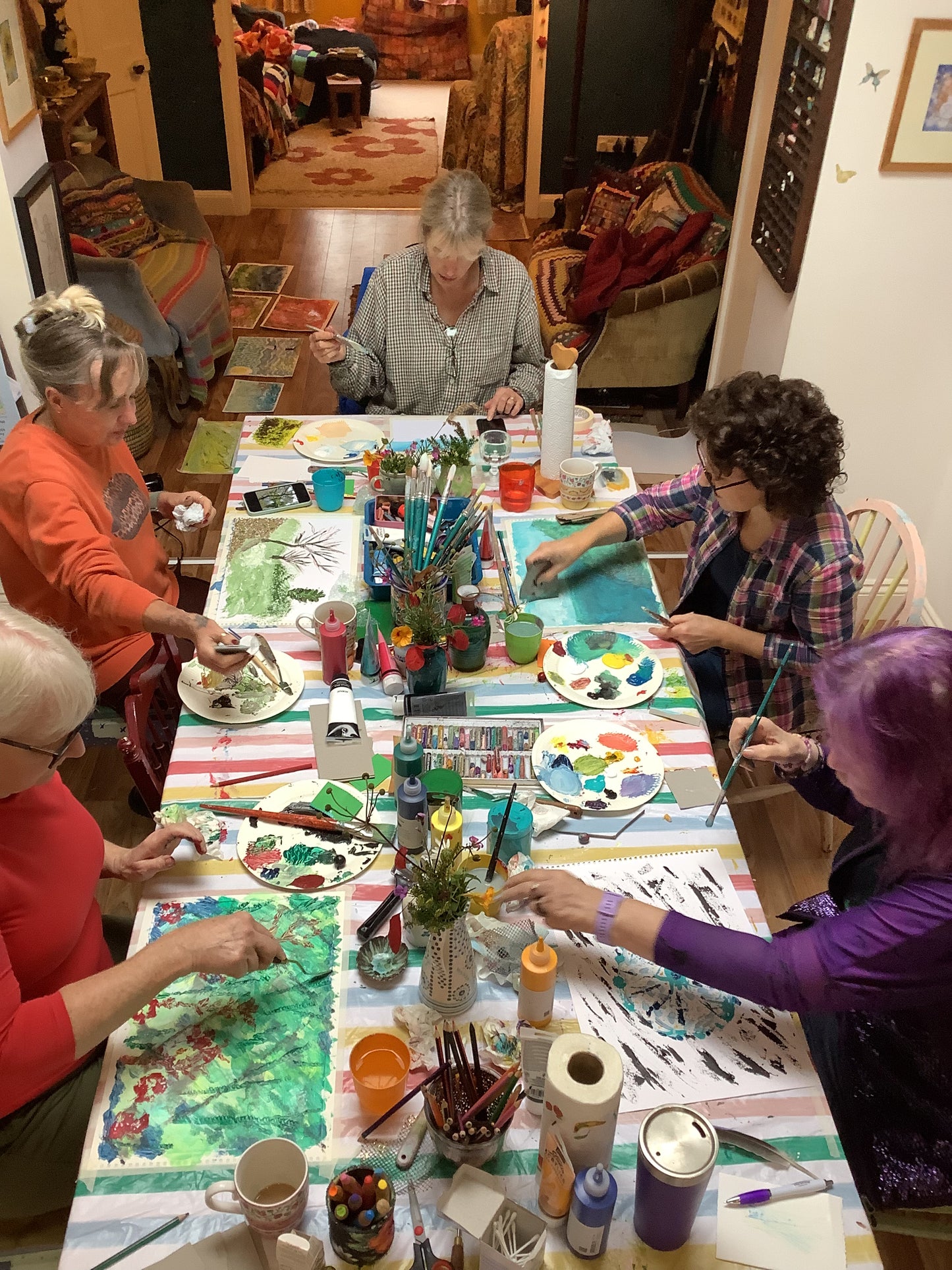 Monthly Wednesday Morning Creative Painting Workshops