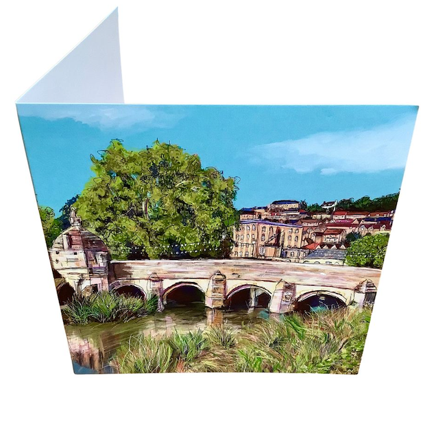 River View Bradford On Avon Art Card