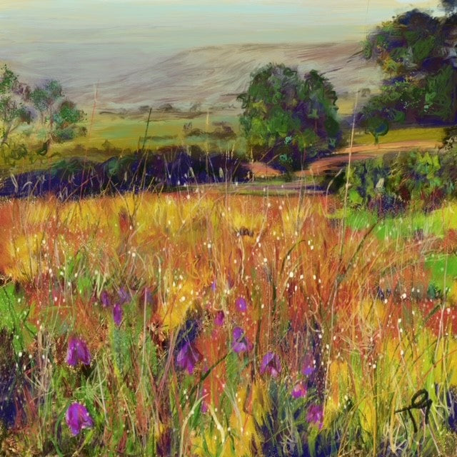 Amongst The Grasses Art Card