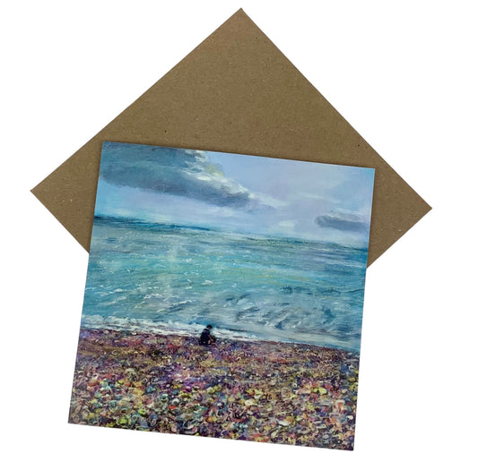 Looking Out To Sea Art Card