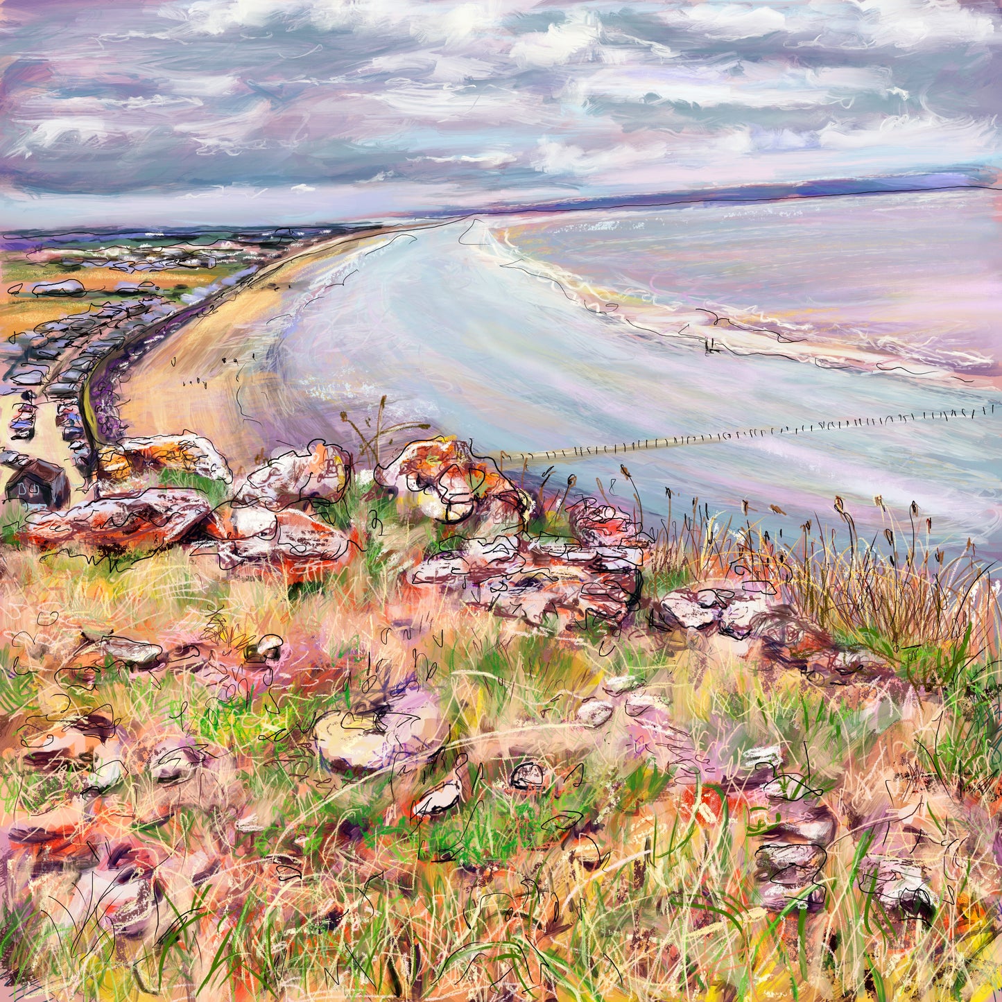 Brean Down Art Card