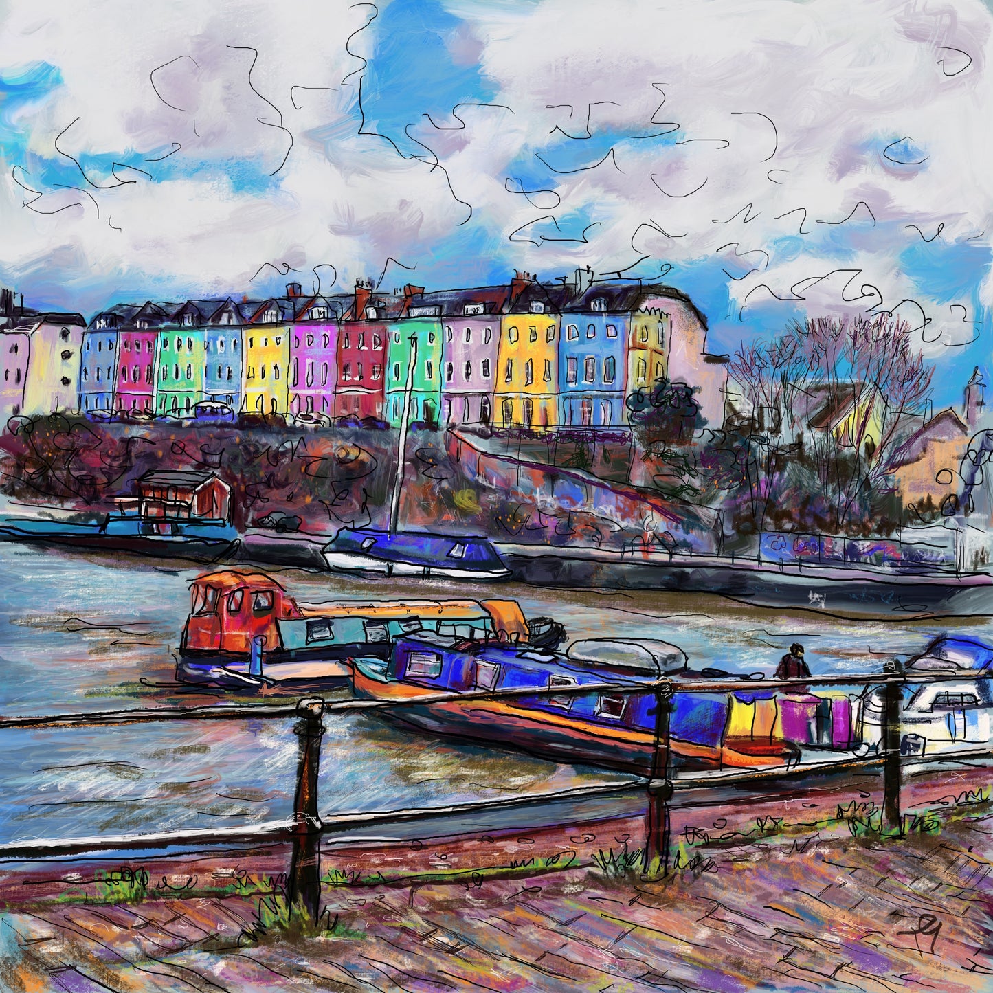 Harbour View Art Card