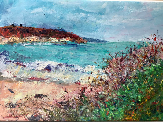 Autumn Beach Original Painting