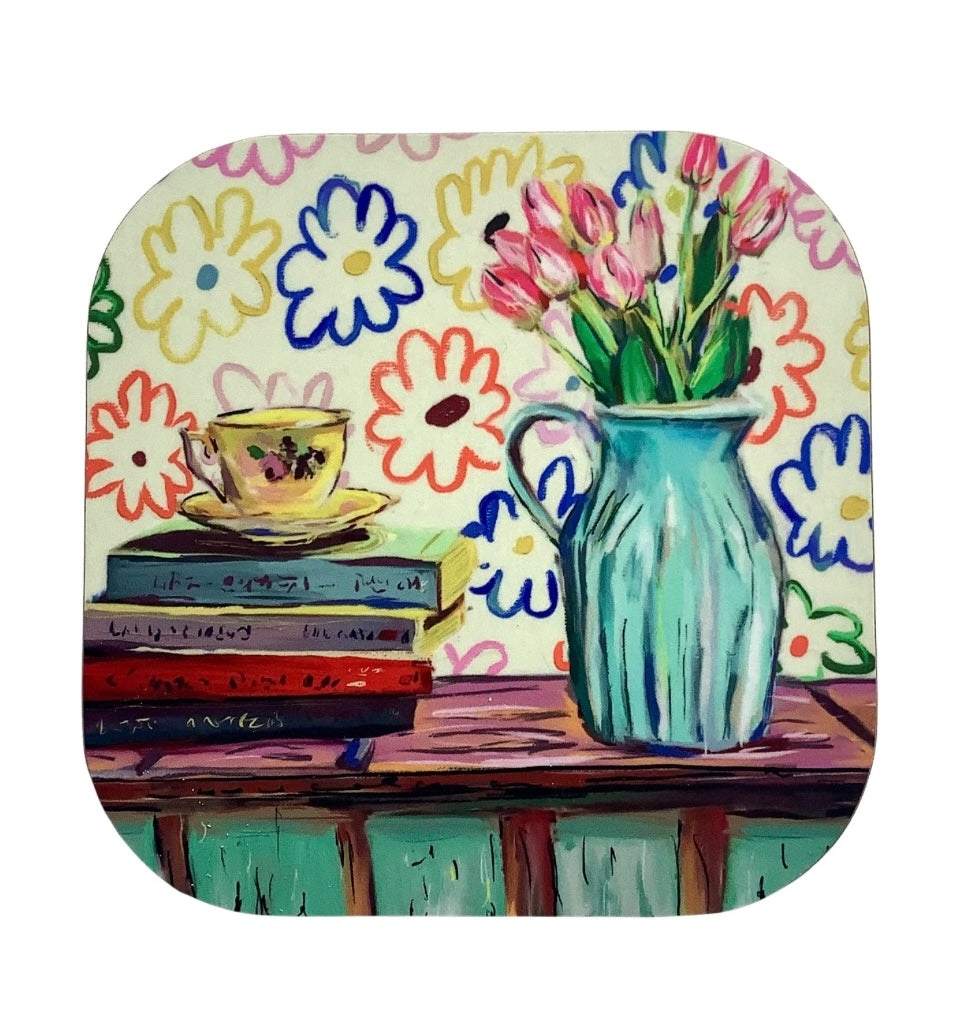 Tea and Tulips Coaster