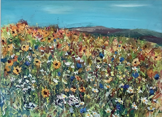 Flower Meadow Original Painting
