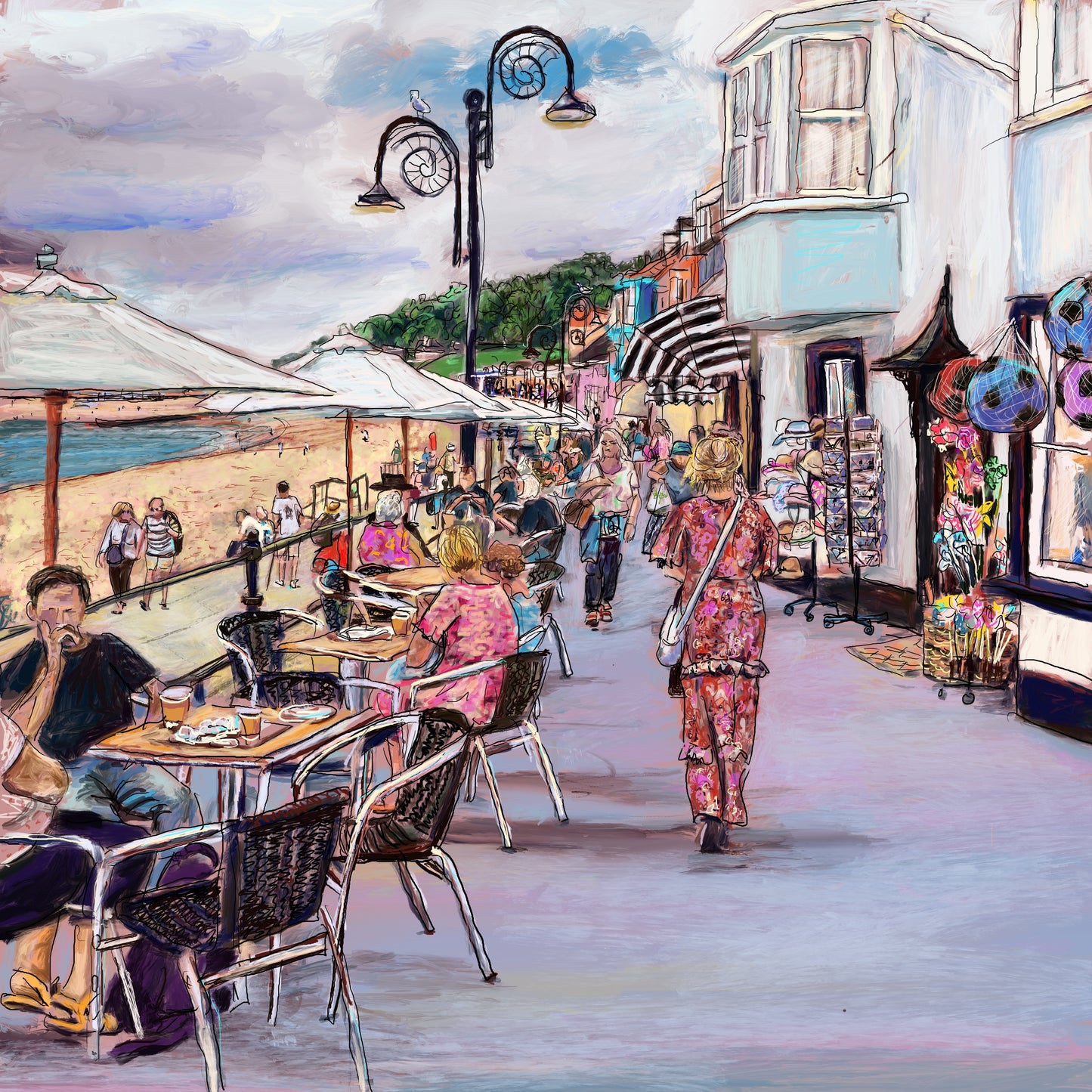 Lyme Regis Art Card