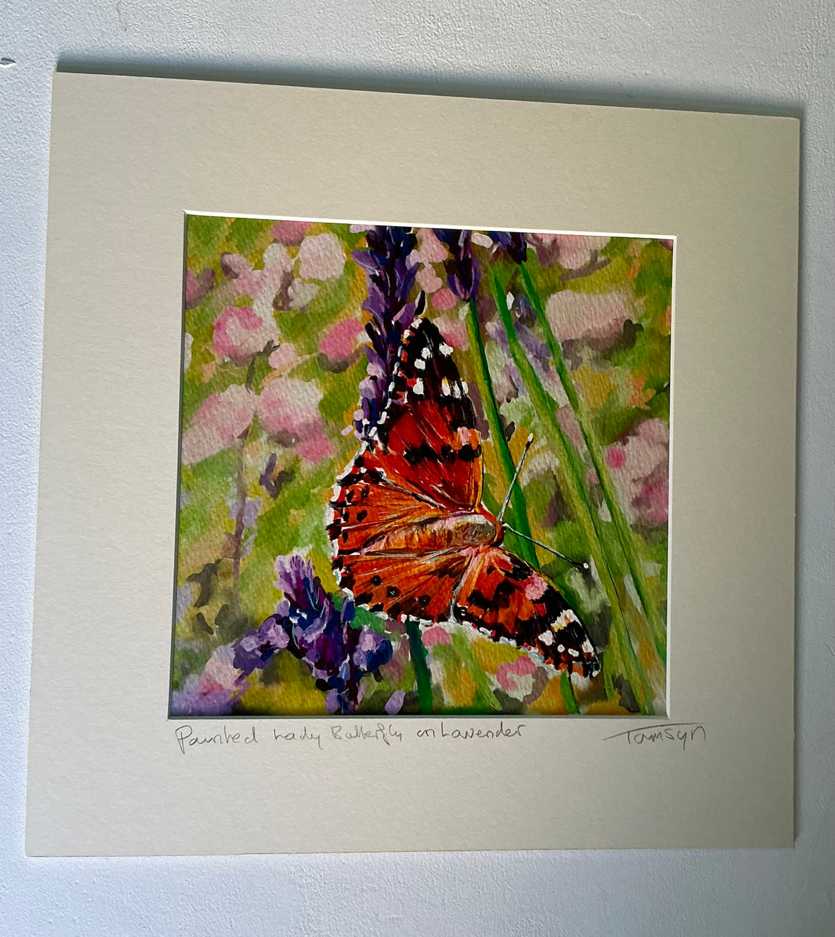Painted Lady Butterfly on Lavender