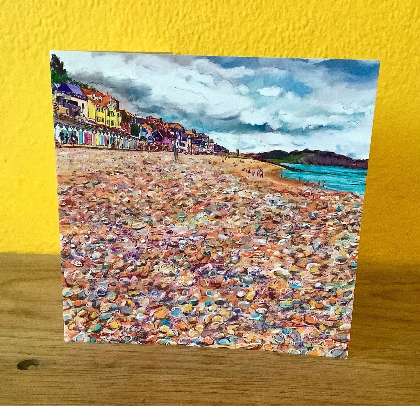 Pebbles and Storm Clouds Art Card