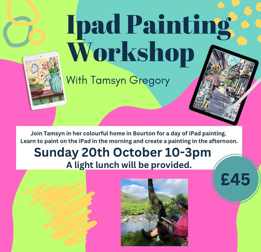 Ipad Painting Workshop Sunday 20th October 10-12.30