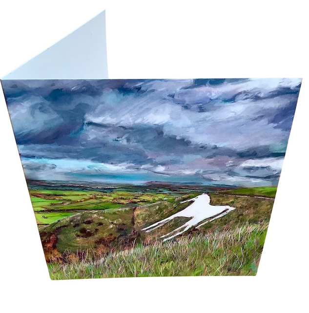 Westbury White Horse Art Card