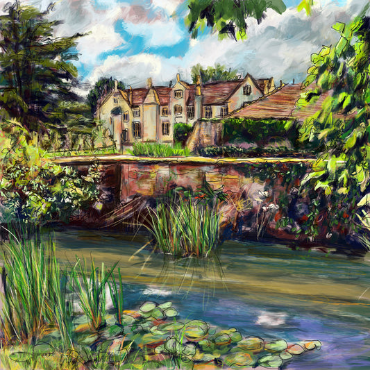 View Across The Moat Art Card